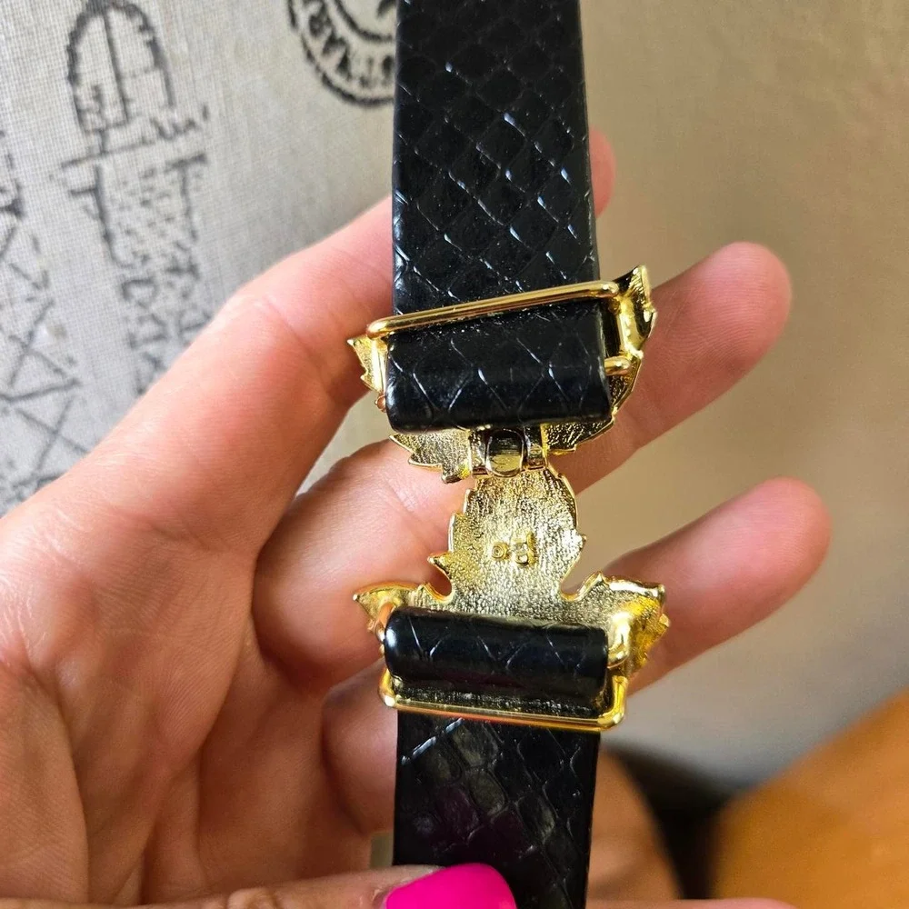 Snake Embossed Belt Vintage